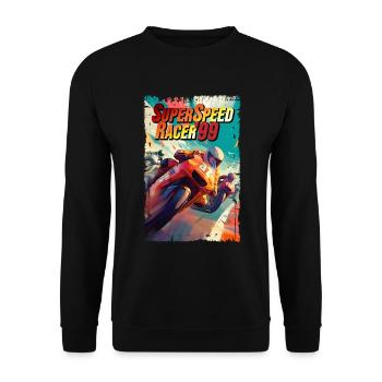 Super Speed Racer '99 - Unisex Sweatshirt - black - Front - Alina (178cm) & Michal (187cm)