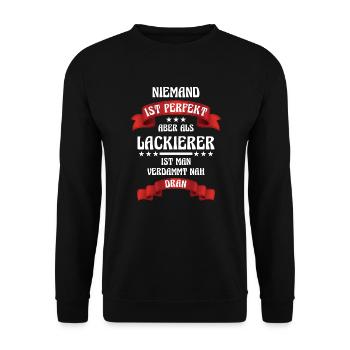 Lackierer Beruf Maler und Lackierer Designs Spruch - Unisex Pullover - Schwarz - Vorne - Alina (178cm) & Michal (187cm)