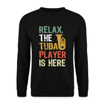 Tuba Tuba Orchestra Musicien Brass Band - Sweat-shirt Unisexe - noir - Devant - Alina (178cm) & Michal (187cm)