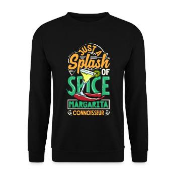 Attenzione Just a Splash of Spice: Margarita - Unisex Pullover - Schwarz - Vorne - Alina (178cm) & Michal (187cm)