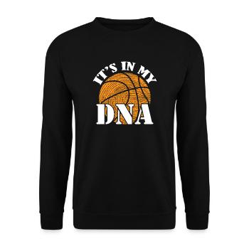 Basketball DNA - Unisex Sweatshirt - black - Front - Alina (178cm) & Michal (187cm)