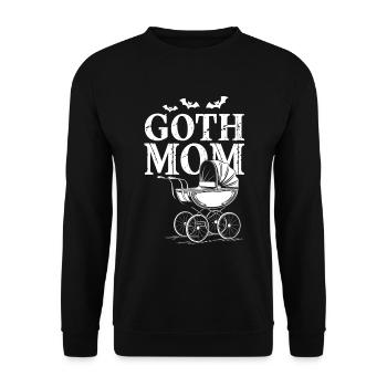 Maman gothique ! Alt Esthétique Goth Maman Emo - Sweat-shirt Unisexe - noir - Devant - Alina (178cm) & Michal (187cm)