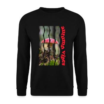 automne 61 tue-mouche - Sweat-shirt Unisexe - noir - Devant - Alina (178cm) & Michal (187cm)