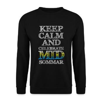 Midsommar Fest Skandinavien - Unisex Pullover - Schwarz - Vorne - Alina (178cm) & Michal (187cm)