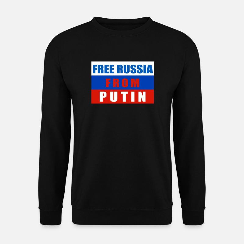Libérez la Russie de Poutine - Sweat-shirt Unisexe - noir