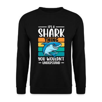 Requins Plongée Sailing Predator - Sweat-shirt Unisexe - noir - Devant - Alina (178cm) & Michal (187cm)