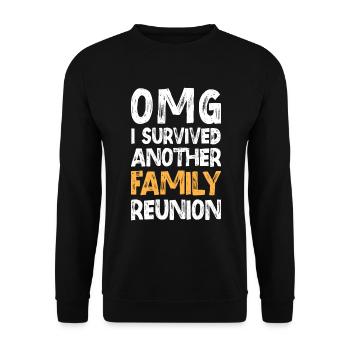 Liebe Familienmitglied Familienurlaub Zuhause - Unisex Pullover - Schwarz - Vorne - Alina (178cm) & Michal (187cm)