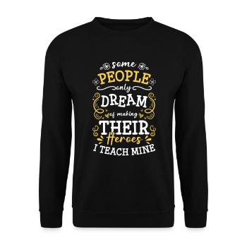 Helping to save everyday heroes - Unisex Sweatshirt - black - Front - Alina (178cm) & Michal (187cm)