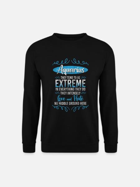 Zodiac sign January birth symbol - Unisex Sweatshirt - black