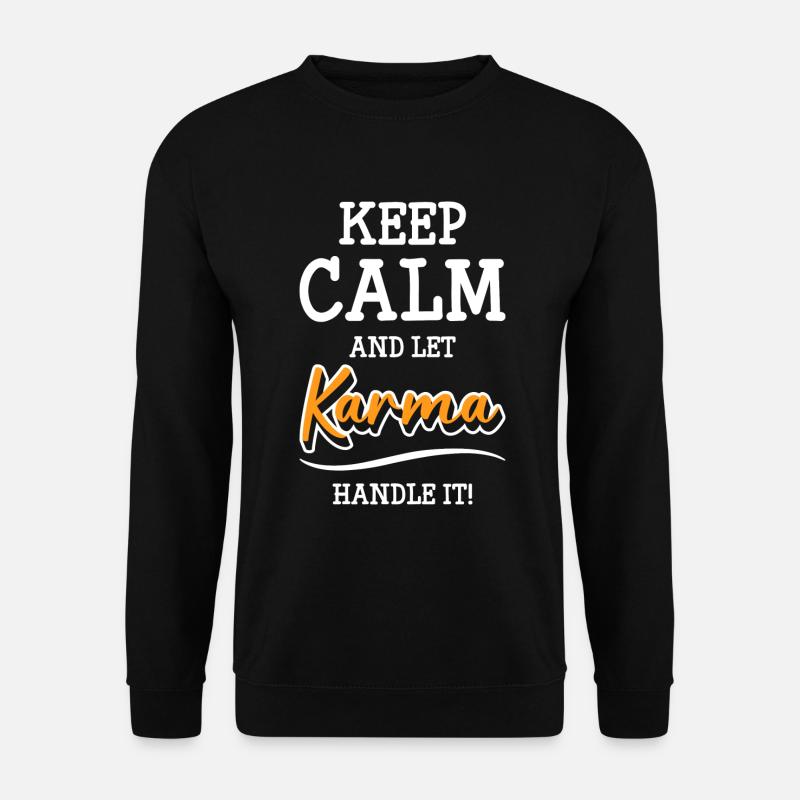 Karma attitude - Unisex Sweatshirt - black
