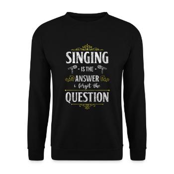 Singing Passion Musical Band - Sweat-shirt Unisexe - noir - Devant - Alina (178cm) & Michal (187cm)