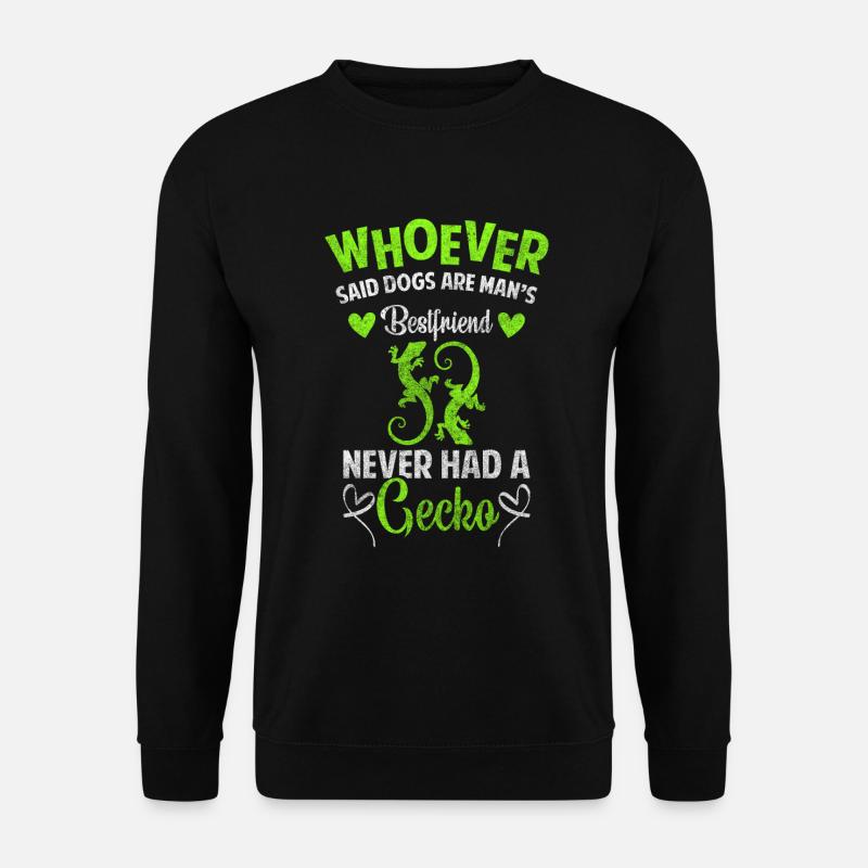 Gecko Tropisch - Unisex Pullover - Schwarz