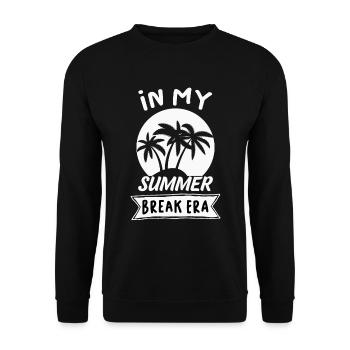 Vacances d’été Palm Island - Sweat-shirt Unisexe - noir - Devant - Alina (178cm) & Michal (187cm)