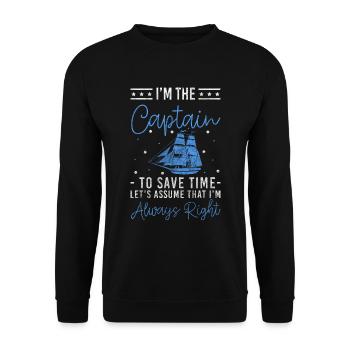 Voilier Sailor Sailor - Sweat-shirt Unisexe - noir - Devant - Alina (178cm) & Michal (187cm)