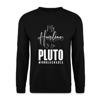 Bald Head Hairless - Unisex Sweatshirt - black - Front - Alina (178cm) & Michal (187cm)