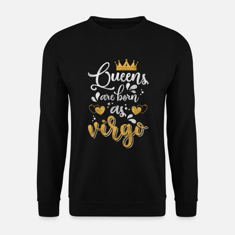 Jungfrau August Element Zeichen - Unisex Pullover - Schwarz