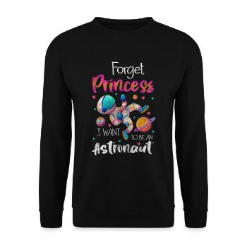 Space Star Astronaut - Unisex Sweatshirt - black - Front - Alina (178cm) & Michal (187cm)