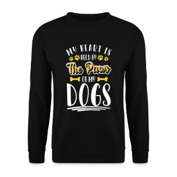 Dog Owner Paw Mistress Pet - Unisex Sweatshirt - black - Front - Alina (178cm) & Michal (187cm)