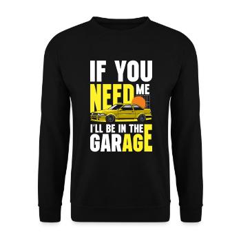 Tuning Racing Cars - Unisex Sweatshirt - black - Front - Alina (178cm) & Michal (187cm)