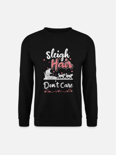 Sledding Snow Luge Holiday - Unisex Sweatshirt - black
