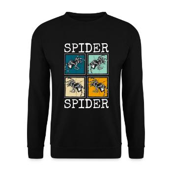 Tarentule araignée pour animaux de compagnie - Sweat-shirt Unisexe - noir - Devant - Alina (178cm) & Michal (187cm)