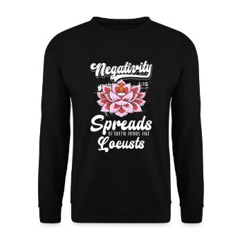 Entspannung Frieden Spirituell - Unisex Pullover - Schwarz - Vorne - Alina (178cm) & Michal (187cm)