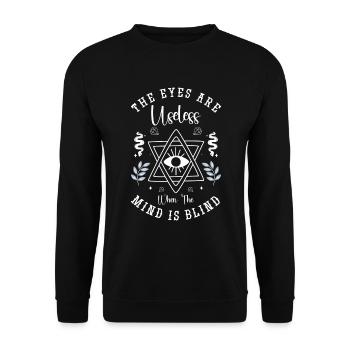 Dreamcatcher Ésotérisme amérindien - Sweat-shirt Unisexe - noir - Devant - Alina (178cm) & Michal (187cm)