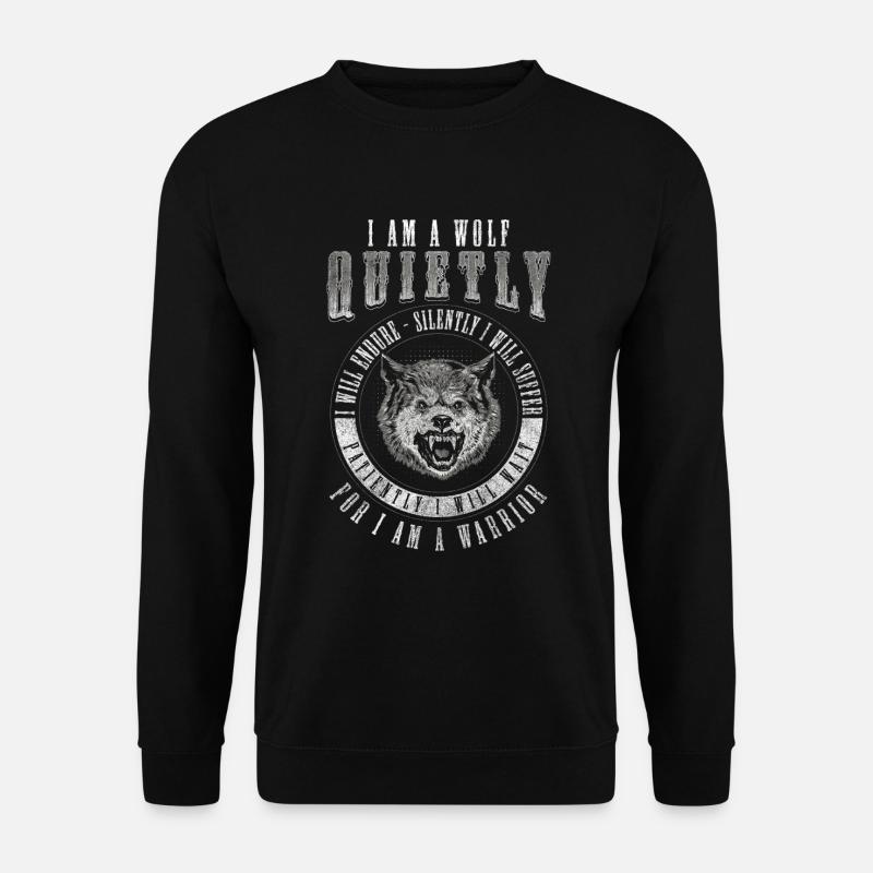 Wolf Guide Nature - Unisex Sweatshirt - black