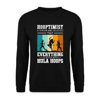 Hullern Reifen Fitnessreifen - Unisex Pullover - Schwarz - Vorne - Alina (178cm) & Michal (187cm)