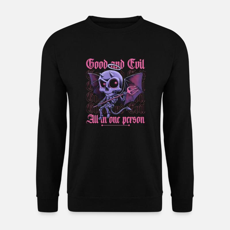 Good and evil - Unisex Sweatshirt - black