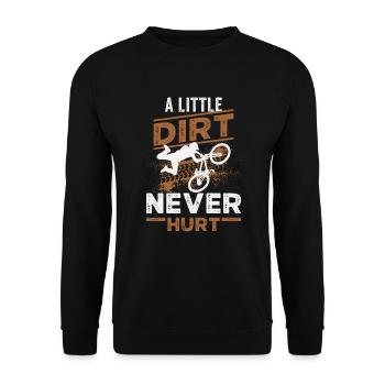 Mountainbike Downhill Fahrrad Radfahrer - Unisex Pullover - Schwarz - Vorne - Alina (178cm) & Michal (187cm)