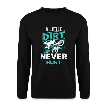 Mountainbike Downhill Fahrrad Radfahrer - Unisex Pullover - Schwarz - Vorne - Alina (178cm) & Michal (187cm)