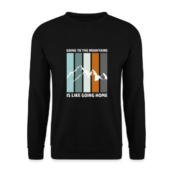 Randonnée Snowboard Ski Alpinisme Montagnes - Sweat-shirt Unisexe - noir - Devant - Alina (178cm) & Michal (187cm)