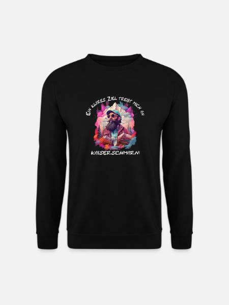 Wandern und Kaiserschmarrn - Unisex Pullover - Schwarz