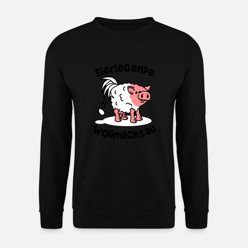 eierlegende wollmilchsau - workaholic - arbeit - Unisex Pullover - Schwarz