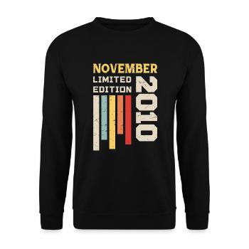 November 2010 Birthday Gift - November 2010 - Unisex Sweatshirt - black - Front - Alina (178cm) & Michal (187cm)