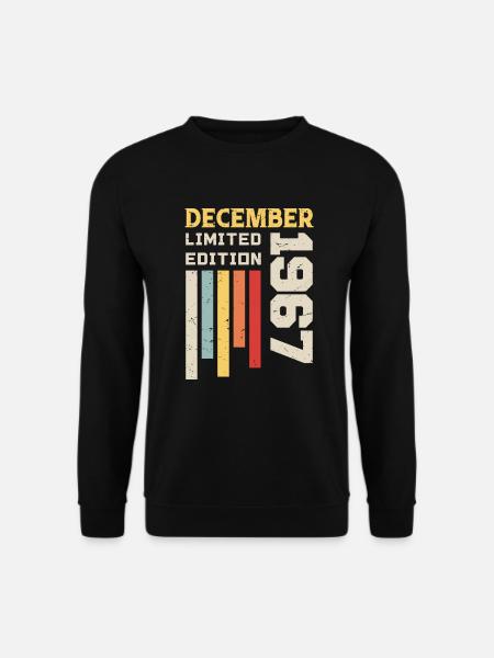 December 1967 - December 1967 Anniversary Gift - Unisex Sweatshirt - black