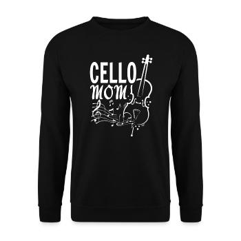 Violoncelle Maman Instrument de musique Music Lover Mères - Sweat-shirt Unisexe - noir - Devant - Alina (178cm) & Michal (187cm)