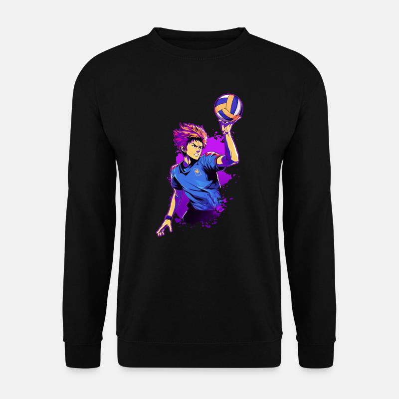 Volleyball Player - Anime Shirt - Unisex Sweatshirt - black