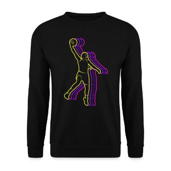 Basketball Basketball Girls - Unisex Sweatshirt - black - Front - Alina (178cm) & Michal (187cm)
