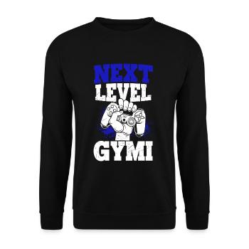 NEXT LEVEL GYMI - Bye Bye Grundschule Gymnasium Zo - Unisex Pullover - Schwarz - Vorne - Alina (178cm) & Michal (187cm)