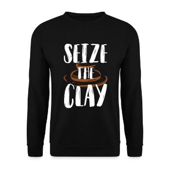 Pottery and pottery - Unisex Sweatshirt - black - Front - Alina (178cm) & Michal (187cm)