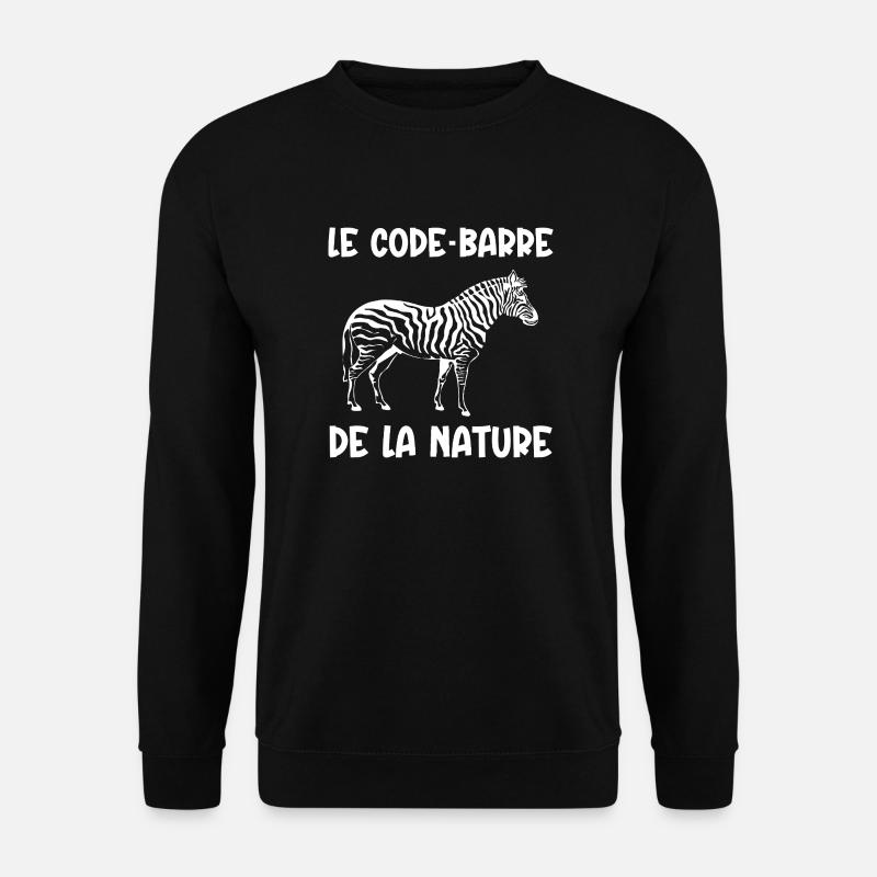 code-barre de la nature - Sweat-shirt Unisexe - noir