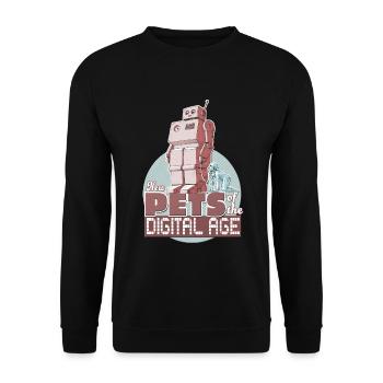 New Pets of the Digital Age - Unisex Sweatshirt - black - Front - Alina (178cm) & Michal (187cm)