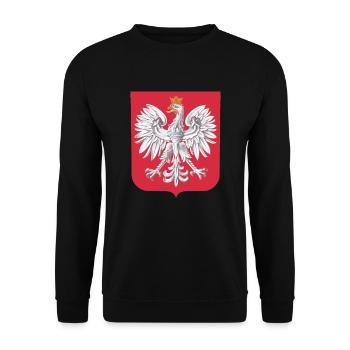 Polska - Unisex Pullover - Schwarz - Vorne - Alina (178cm) & Michal (187cm)