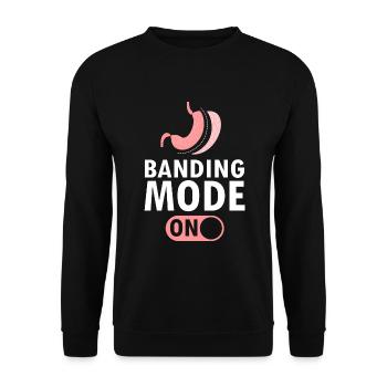 Gastric Bypass and Gastric Bypass Operation Design - Unisex Sweatshirt - black - Front - Alina (178cm) & Michal (187cm)