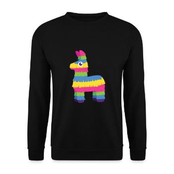 Pinata - figurine - Fiesta - Unisex Sweatshirt - black - Front - Alina (178cm) & Michal (187cm)
