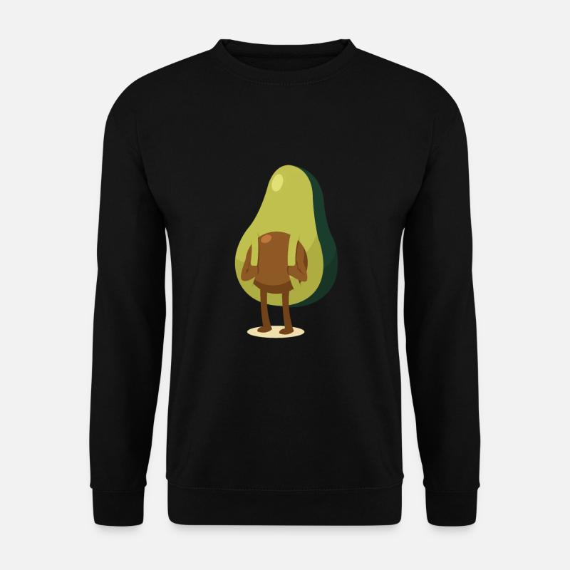 Avocado with backpack - Unisex Sweatshirt - black