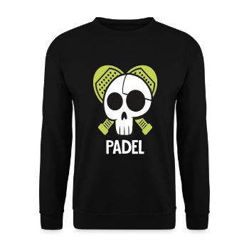 Padel Player Padel Tennis Padel Coach Skull - Unisex Sweatshirt - black - Front - Alina (178cm) & Michal (187cm)