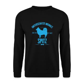 Spitz Shirt-Unterschätze Frau - Unisex Pullover - Schwarz - Vorne - Alina (178cm) & Michal (187cm)